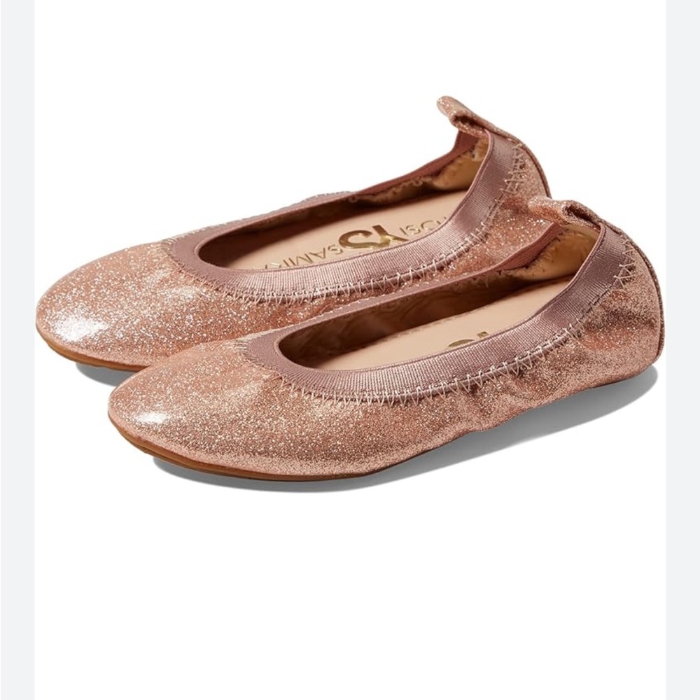 Girls Yosi Samar glitter ballet flats foldable- Sz 3
